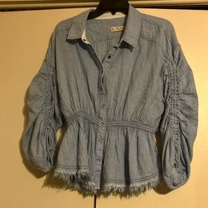 We The Free Sky Blue Shirt